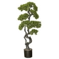 thumbnail image 1 of Artificial Faux Bonsai Tree 49" Fake Plant with Planter, 1 of 3