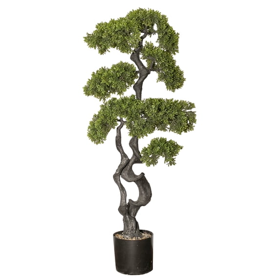 Artificial Faux Bonsai Tree 49" Fake Plant with Planter