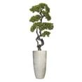 thumbnail image 1 of Artificial Faux Bonsai Tree 63" Fake Plant with Planter, 1 of 3