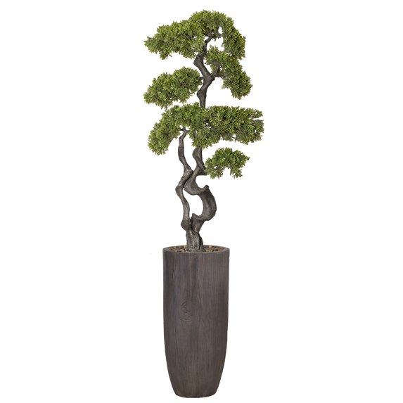 Artificial Faux Bonsai Tree 69" Fake Plant with Planter