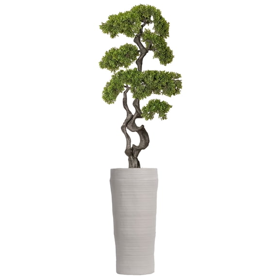 Artificial Faux Bonsai Tree 70" Fake Plant with Planter