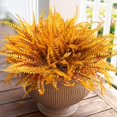 thumbnail image 1 of Artificial Faux Fall Autumn Flowers Plants for Outdoor Outside Decoration, 14 Bundles Fake Silk Daisy Ferns UV Resistant Look Real for Front Door Porch Patio Yard Planter, 1 of 5