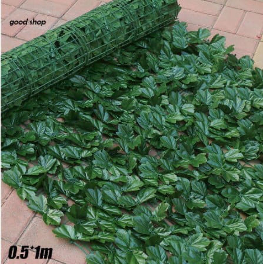 Artificial Faux Ivy Hedge Privacy Fence Wall Screen, Leaf and Vine Privacy Decoration for