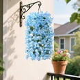 thumbnail image 1 of Artificial Faux Outdoor Bougainvillea Flowers Plants for Outside Summer Decoration, 1 pcs Fake Silk UV Resistant Realistic Long Trailing Vines for Porch Front Door Planter Patio Balcony, 1 of 6