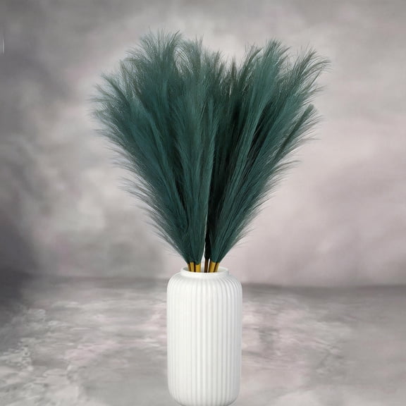 Artificial Faux Pampas Grass 10 Pcs 35.4"Fake Artificial Pampas Grass Variable Length Tall Fluffy Stems Table Vase Filler Centerpiece for Living Room Kitchen Decor Boho Decor Wedding