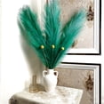 thumbnail image 1 of Artificial Faux Pampas Grass Large, 47"/120cm Bundle of 3 Fake Artificial Pampas Grass Decor Tall Fluffy Stems, Floor Vase Filler for Living Room Kitchen Decor Boho Decor Wedding, 1 of 1