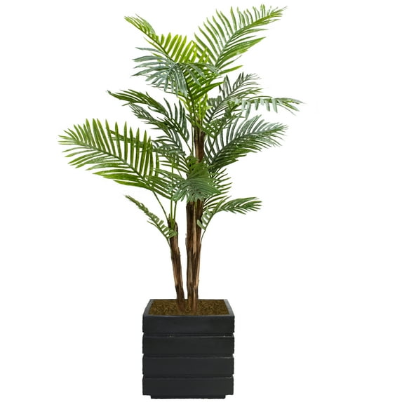 Artificial Faux Real Touch 6.42 Feet Fern Tree With Planter