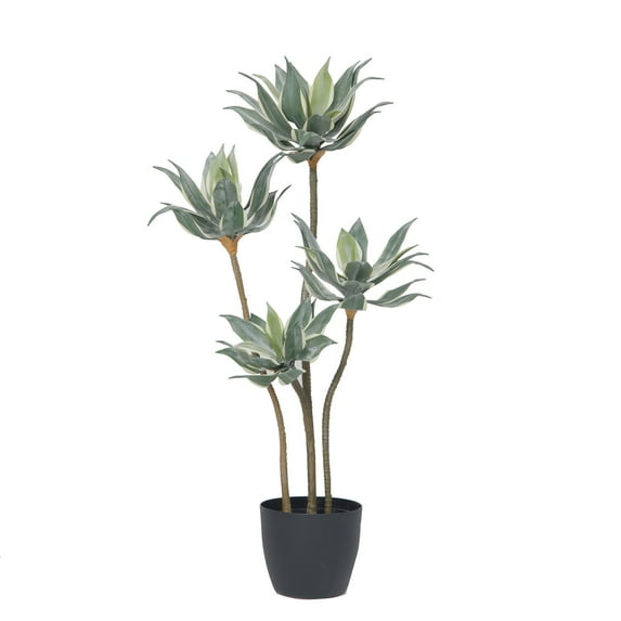 Artificial Faux Real Touch 7.09 Feet Palm Tree With Planter