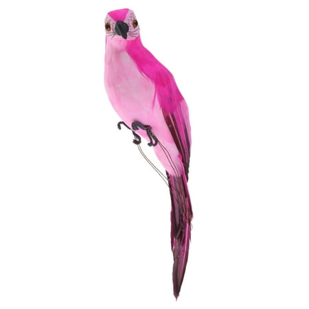 Artificial Feathered Macaw Simulated Parrot Statue for Landscape Lawn Garden