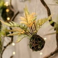 thumbnail image 1 of Artificial Fern Ball Faux Plant Fall Color, 1 of 7
