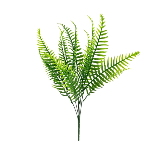 Artificial Fern Branch – 5-Fork 15-Leaf Simulation Green Plant for Wedding Bouquet, Table Centerpiece, Home Decor