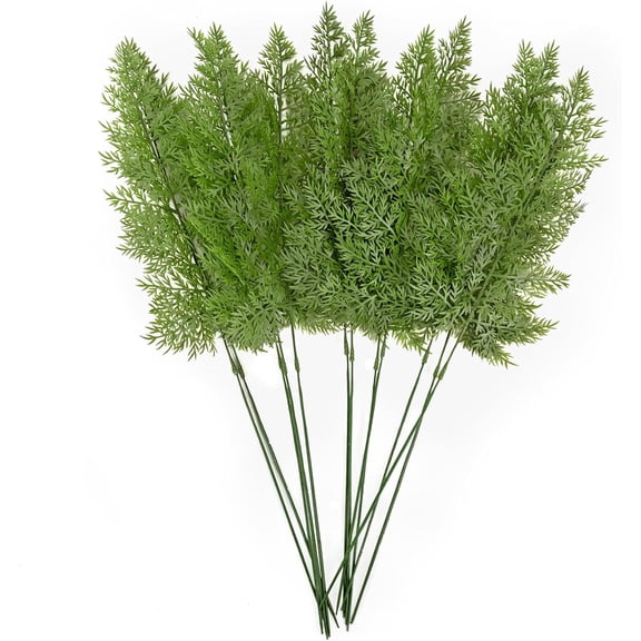 Artificial Fern Leaves Stems Tropical Faux Fern Foliage Greenery Picks Fake Fern Plants for Vase Bouquets Home Garden Decor