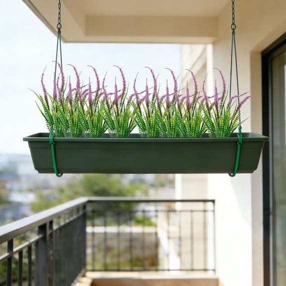 Artificial Fern Plant - UV Resistant, Fade-Proof, Low Maintenance Faux Greenery for Indoor Outdoor Decor, Hanging, Porch, Patio, Office & Seasonal Accents
