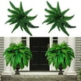 Artificial Ferns for Outdoors 1PC Silk Screen Printing Persian Leaves