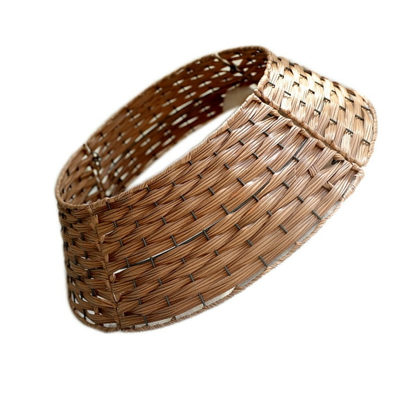 Artificial Fiber Christmas Tree Fence Skirt Rattan Woven Christmas Tree Base Wrap Delicate Tree Stand Cover Ornam