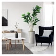 thumbnail image 1 of Artificial Ficus Lyrata Tree, 66 Inch Tall Indoor Plant, Modern Swirl Planter, Silk Fake Tree for Home & Office Decor, 1 of 5