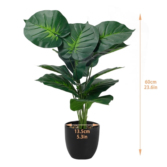 Artificial Ficus Plant Fake Plant Potted Plant Suitable for Home Office Bookshelves Farmhouse Kitchen Bathroom Bedroom Evergreen