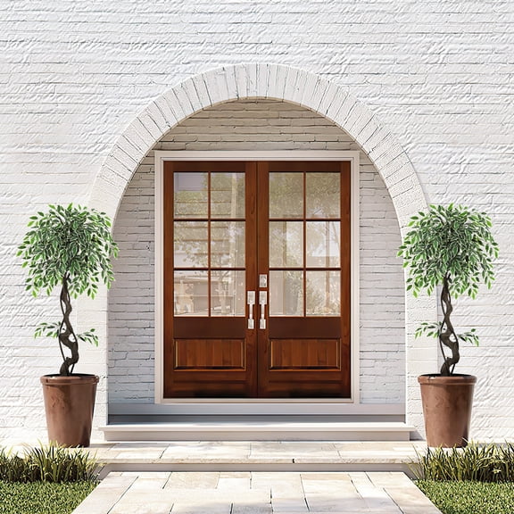 Artificial Ficus Tree for Home Decor, 4 ft Faux Floor Tree White Imitation Ceramic Planter, Lifelike Fake Ficus Tree with Pebbles & Green Fake Moss