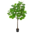 thumbnail image 1 of Artificial Fiddle Leaf Fig Tree 5.8ft Tall with 65 Decorative Leaves, Fake Fig Silk Tree in Pot, Artificial Tree in Plastic Pot for Home Office, Living Room, Corner Decor Indoor, 1 of 7