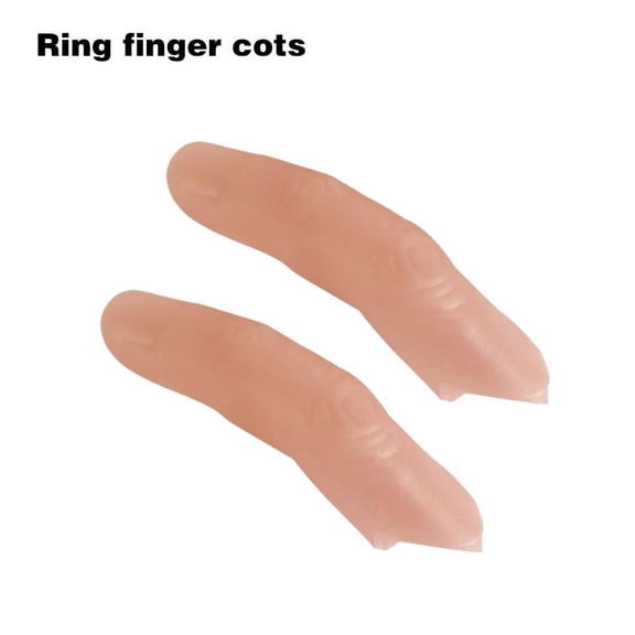 Artificial Finger Realistic Silicone Finger Sleeves for Pranks, Close-Up Stage Magic Tricks, Novelty Illusion Props Soft Gel Fake Fingertips for Pranks & Performances