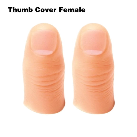 Artificial Finger Realistic Silicone Finger Sleeves for Pranks, Close-Up Stage Magic Tricks, Novelty Illusion Props Soft Gel Fake Fingertips for Pranks & Performances
