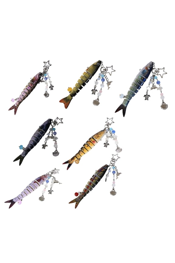 Artificial Fish Pendant Plastic Keychain Practical key Holder Fashion Accessory For Everyday Use And Gift Giving