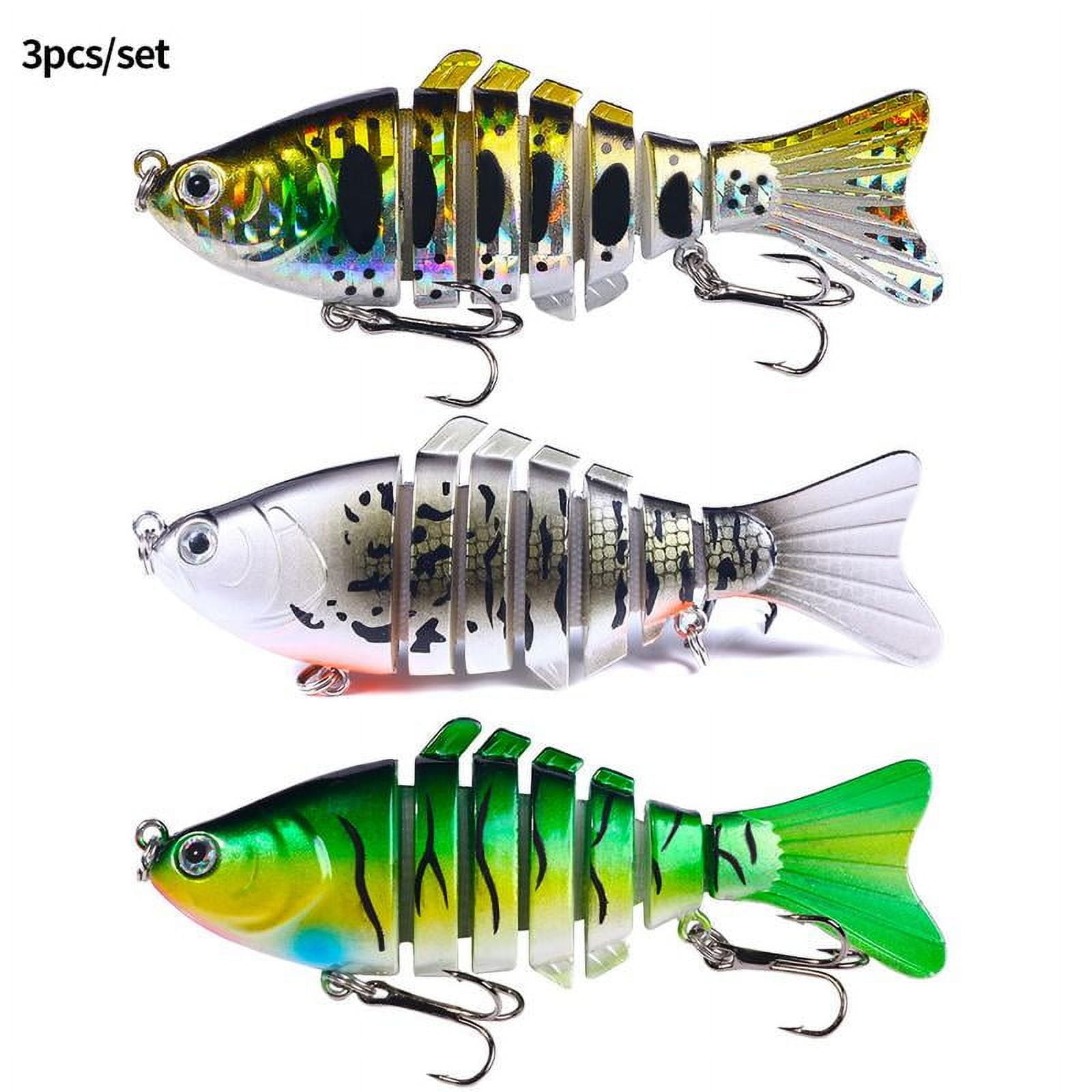 Artificial Fishing Bait withHook,Multi Jointed Swim Crank Fishing Lure ...