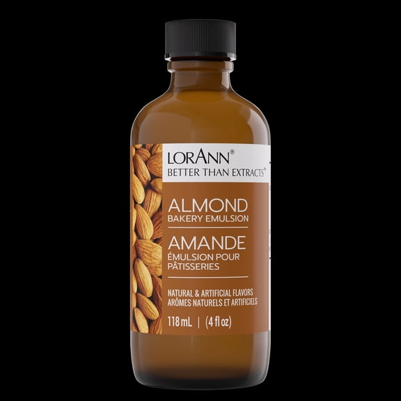 LorAnn Oils Almond Flavoring For Baking - Emulsion Almond Extract Substitute - 4 oz