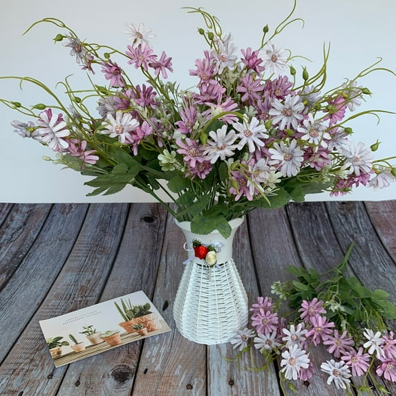 Artificial Flower*1 Clearance! Dutch Chrysanthemum Simulation Small Daisy Wedding Home Photography Decoration Props Decoration Simulation Flower Artificial Flowers