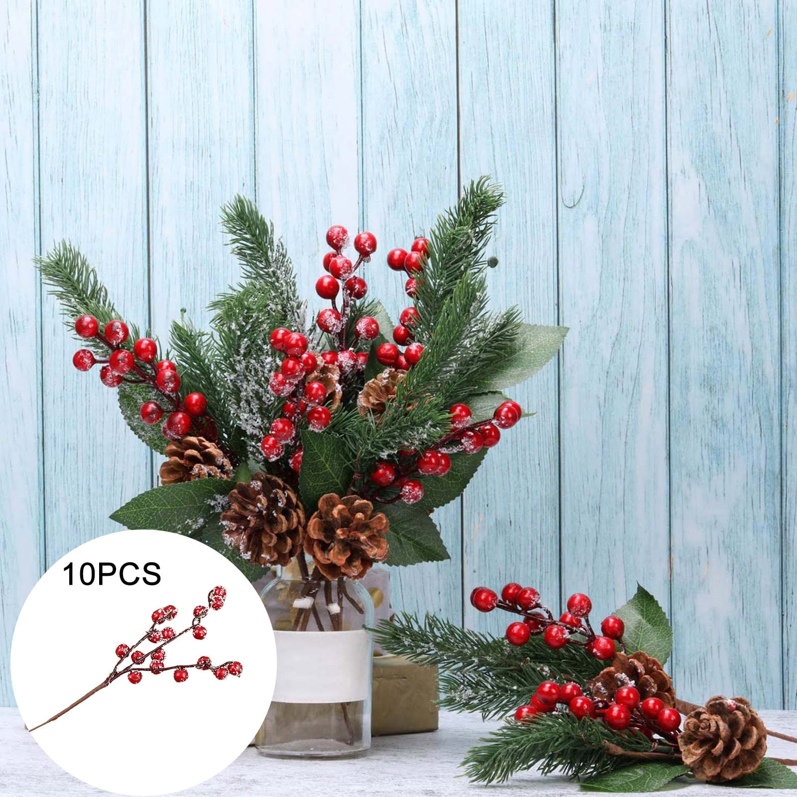 Artificial Flower, 10 Pcs Artificial Flowers Berries Flower for