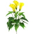 thumbnail image 1 of Artificial Flower 17 inches Calla Lily Silk Plant Fake Bonsai Flowers Greenery Plants for Indoor Outdoor Home Office Bedroom Table Centerpieces Party Decoration (zi) A, 1 of 5