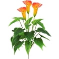 thumbnail image 1 of Artificial Flower 17 inches Calla Lily Silk Plant Fake Bonsai Flowers Greenery Plants for Indoor Outdoor Home Office Bedroom Table Centerpieces Party Decoration (zi), 1 of 5
