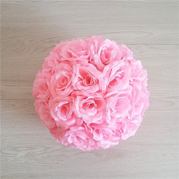 Artificial Flower Ball Floral Sphere For Wedding Decor Centerpiece Hanging Arrangement Home Party Decoration Diy Craft Bouquet(13 Cm Diameter)