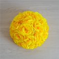 thumbnail image 1 of Artificial Flower Ball for Centerpieces Bridal Wedding Artificial Wedding Party Centerpieces Decorations, 5.1inch (yellow), 1 of 6