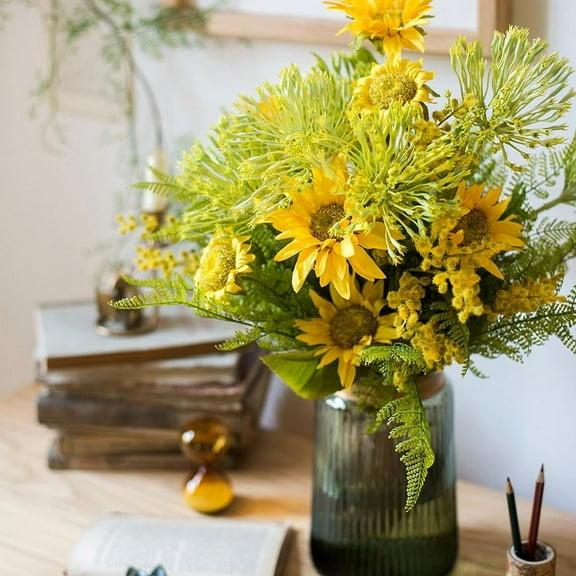 Artificial Flower Bouquet Country Spring Sunflower Bouquet 23" Tall