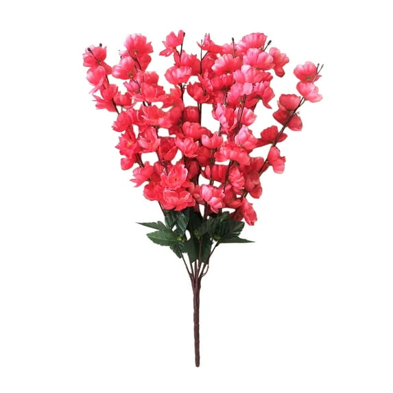 Artificial Flower Bouquet Realistic Faux Flowers in Vase Valentine's Day Table Centerpiece Home Decor for Living Room Wedding Office Desk Decoration Long Lasting Beauty