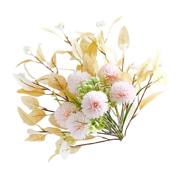 Artificial Flower Bouquets, Fake Silk Floral Stems with Greenery, Realistic Mixed Blooms for Home Decor, Wedding, Party, Centerpiece, Farmhouse Table Decorations