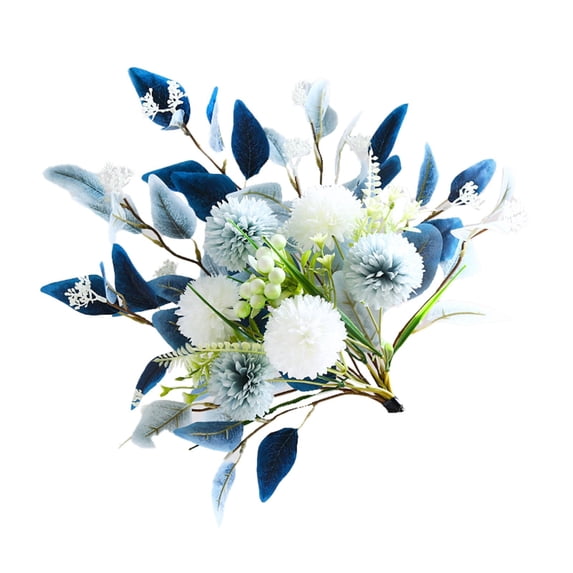 Artificial Flower Bouquets, Fake Silk Floral Stems with Greenery, Realistic Mixed Blooms for Home Decor, Wedding, Party, Centerpiece, Farmhouse Table Decorations