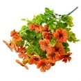 thumbnail image 1 of Artificial Flower Bunches Uv-Resistant Artificial Flower Bunches, Outdoor Fake Plants for Garden, Patio & Courtyard Decor, All Weather Faux Floral Arrangements Orange, 1 of 2