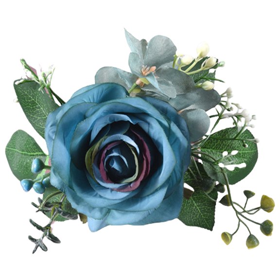 Artificial Flower Curtain Tiebacks Clasps 4Pcs Rose Florals Designs Drapery Holder Holdback Clips for Window