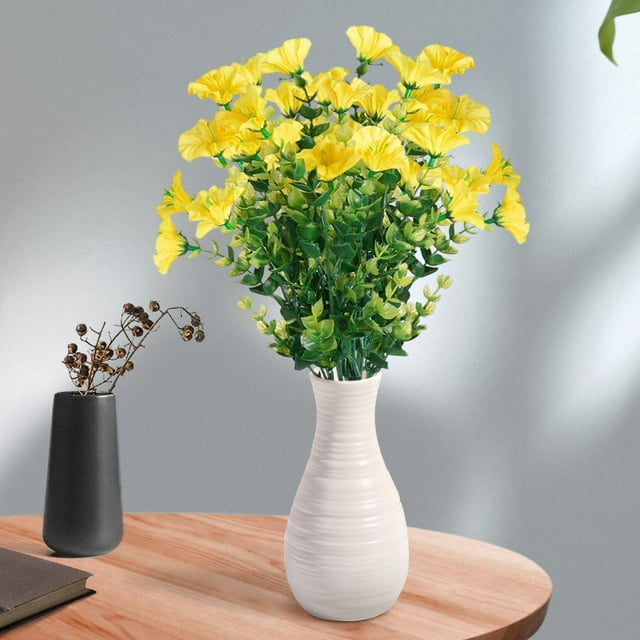 Artificial Flower Decoration, Plastic Spring Grass, Silk Printed Violet