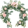 thumbnail image 1 of Artificial Flower-Fall&nbsp;Decor-Realistic Artificial & Rose Greenery Garland for Wedding Table Chair Decor Faux Botanical Vine with Lifelike Leaves for Rustic Arch Centerpiece Arrangement, 1 of 9