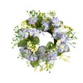 thumbnail image 1 of Artificial Flower Garland & Candle Ring, Spring & Summer Mini Wedding Wreath for Table Centerpiece & Door Decor, Diameter 3.2 inch, 1 of 6