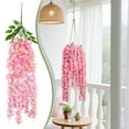thumbnail image 1 of Artificial Flower Garland Verdsylv Hanging Artificial Flower Garland - Wedding Decoration Vine with Realistic Flowers for Arch Assembly, Outdoor Home Party Decor, Wedding Arch Decoration Vine, B, 1 of 9