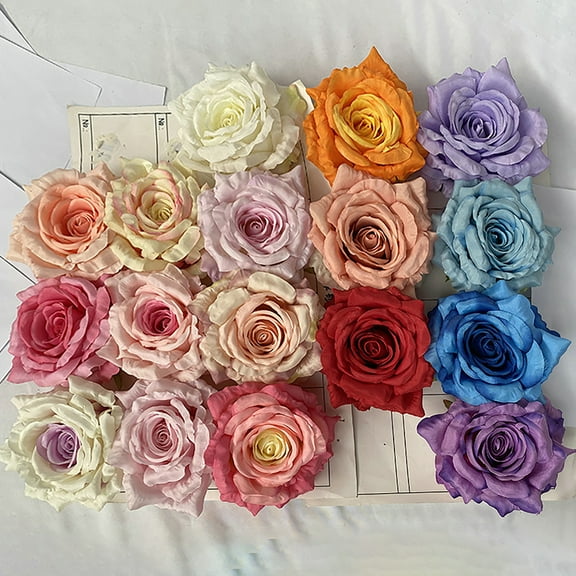 Artificial Flower Head DIY Fadeless Fabric Floral Arrangement Fake Sunflowers Table Decor for Wedding