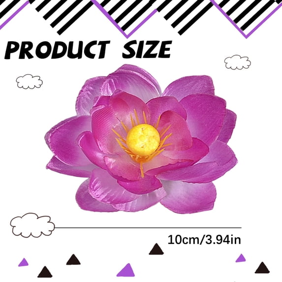 Artificial Flower Heads,Fake Lotus Flower Heads for Diy Wreath Gift, Cake Decorations, Table Centerpieces, Party Wedding Home Decoration