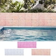 thumbnail image 1 of Artificial Flower Hedge Fence Screen | Ivy Trellis Roll | Decorative Privacy Panel | Balcony Patio Garden Backyard Wall | 50 x 100 cm | White Pink Hot Pink | Durable Plastic | Weather Resistant, 1 of 6