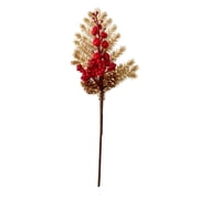 Artificial Flower Hobby Red and Gold Christmas Decor for Indoor Holiday Displays