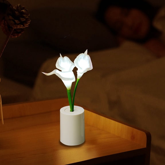 Artificial Flower Led String Lights Tulips Artificial Flowers Lights Night Light Fake Flowers Bouquet Night Light Bedroom Bedside Light Mood Light For Home Decoration Desktop Ornaments