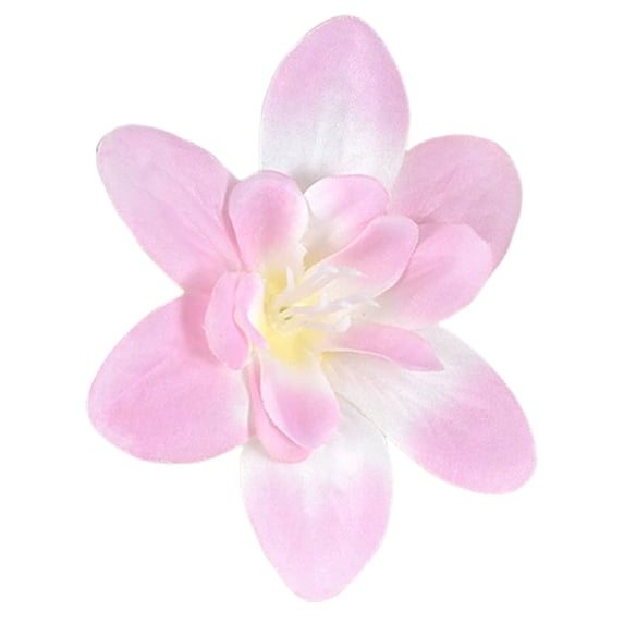 Artificial Flower - Loetky Fake Orchid Fabric Flower Head, Artificial Realistic Bloom For Crafts Home Wedding Boutonniere Party Photography Decoration, 1Pc